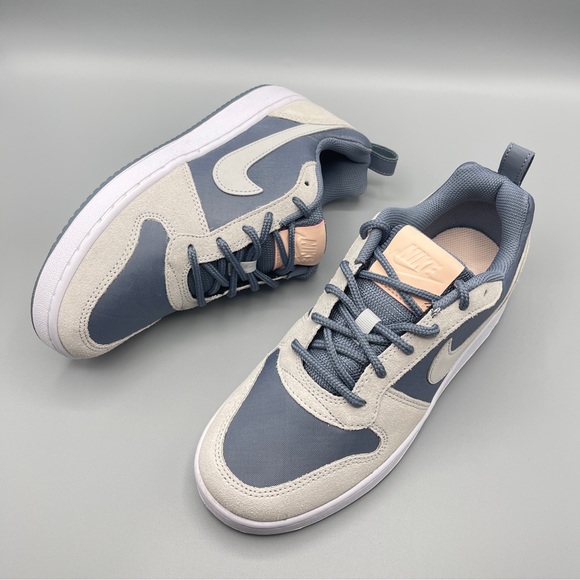 Women’s Shoes Nike Court Borough Low Prem Armory Blue/Pure Platinum Size 7.5 - Picture 6 of 15